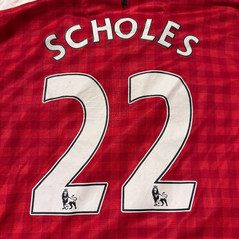2x Manchester United Authentic Jerseys / Kits - Scholes and Rooney